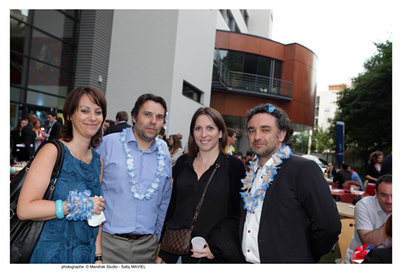 36. Florence Badoil (Régis Badoil), promo 95, Vincent Badoil (ICVB), promo 94, Anne-Laure Masset (Berger Assurance) et Norbert Decollonges, promo 95 (Cabinet Axxa) 