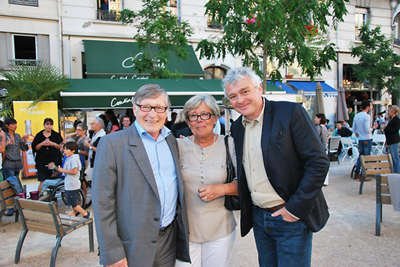 41. Jean-Jacques David, maire du 6eme, son épouse Françoise et Jean-Louis Joly, directeur général MEDEF Lyon-Rhône