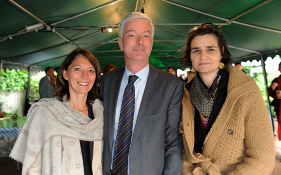 5. Florence Barjon, son époux Axel (Association Alfa) et Inès Eckl (Consulat d’Allemagne)