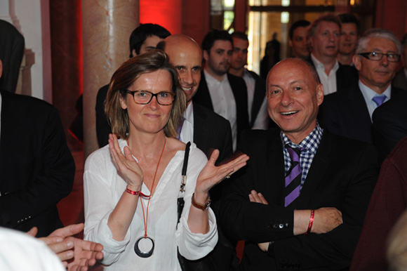 62. Pascale Bazaille, adjointe au maire de Ste Foy et l’horloger Jean Louis Maier