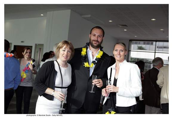 8. Elodie Guennou (Marine Nationale), Jean-Laurent Rauzet (Marine Nationale) et Mathilde Michon (SNCF), promo 2006 