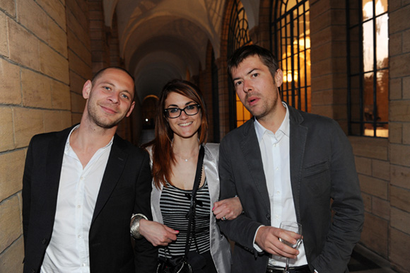 92. Alexandre Villard (Caffé Milano), Elodie (Lyon People) et Yann Féminier (MEDEF)