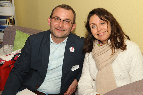 14. Yvon Champalle (Des Impressions Des Hommes) et Peggy Perron, membre du staff d'organisation