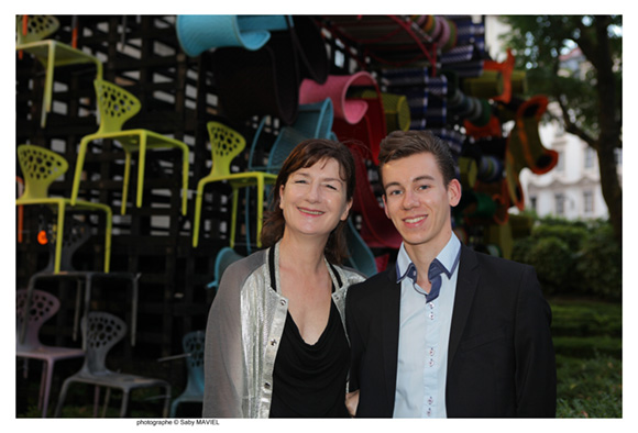 10. La journaliste Nadine Fageol et Landry Galateau (Claude Cartier Décoration)