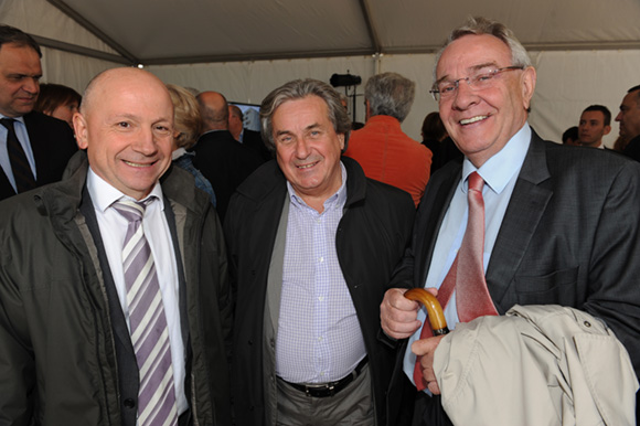 10. Jean-Claude Lassalle (Progrès), Jean-Louis Jannez (Promodev) et le député Michel Terrot
