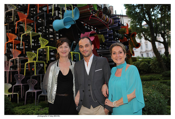 12. Nadine Fageol, Fabien Louvier (Claude Cartier Décoration) et Clotilde Dupont (l'Arca International) 