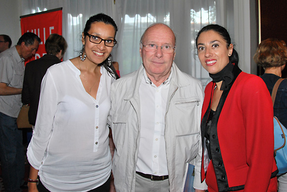 23. Nahide Ennam (Présidente déléguée de l’ASA du Rhône), Michel Perrin (Président de l’ASA du Rhône) et Marta Pardo-Badier (directrice de l’Hôtel Château Perrache)