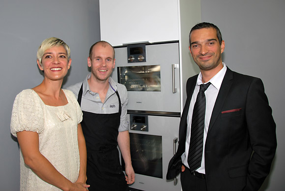 23. Gwenaelle Laurent (Show Home Concept), le Chef Piermic Fatet (Cuiz’in Surcours) et  Sébastien Laurent (Show Home Concept) 