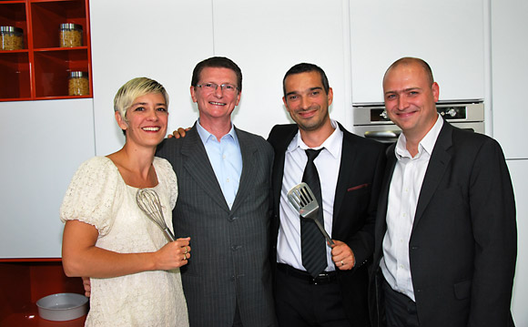 25. Gwenaelle Laurent (Show Home Concept), Francesco Cappellotto (Cesar), Sébastien Laurent (Show Home Concept) et François Xavier Mathon (Agerit Cesar)