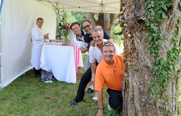 29. Le chef Stéphane Fernandez, Philippe Pipier, Jacques François, Georges Stal et Georges Perrillat