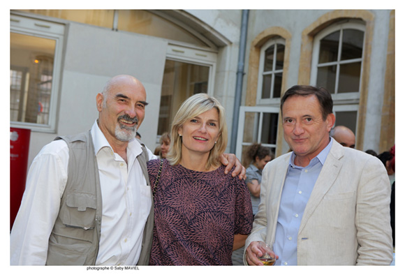 32. Bruno Paccard, photographe, Cécile, et Joel Madile, directeur du Gand Lyon à Paris 