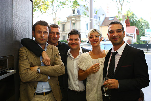 34. Renaud Cohen (Somatrans), Raphaël Saint André (L'Isle) et Yann Fournier (Olympique Lyonnais)