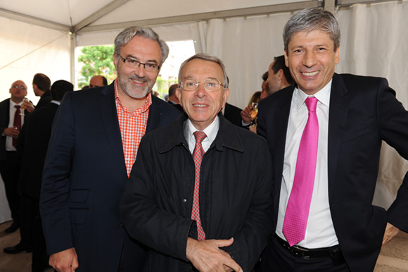 43. Erick Roux de Bézieux (Syntagme), Jean-Luc da Passano, vice-président du conseil général et Thierry Glories, président du groupe Floriot