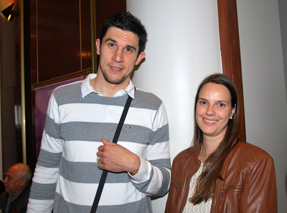 8. Bojidar Slavev (ASUL Lyon Volleyball) et Claudia Tischer