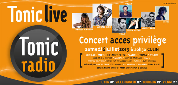 Tonic Radio. Mickael Miro, Helmut Fritz sur la scène du Tonic Live