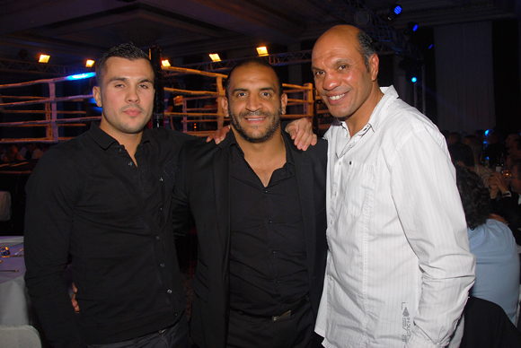 51. Fabio Pinca (Champion du monde WBC Muaythai), Kader Marouf et le boxeur Hacine Cherifi