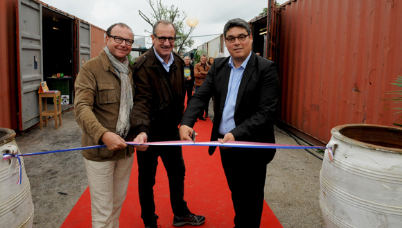 Puces du Canal. Inauguration du village des containers