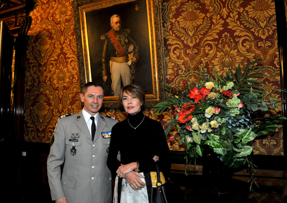 10. Le colonel Gilles Coulognon et Saltanat Tashmatova (OIPC Genève)