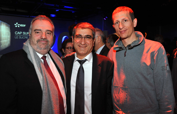 13. Dominique Vinay (Côte électrique), Christian Missirian (EDF) et Sébastien Laroche (Côte électrique)