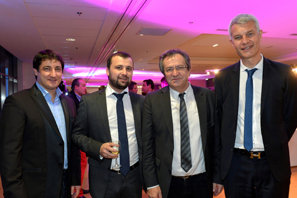 18. Laurent Mariusse, Stéphane Nivet, Jacques Comby, président de l’Université Lyon III et Jérôme Maleski, chef de cabinet de Jean-Jack Queyranne