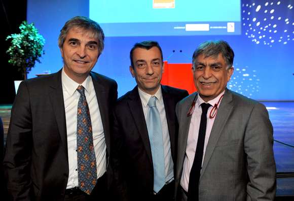 19. Philippe Delanoue (ALP association), Cyril Amprino (CGPME) et Manan Atchkezai, président de la SFIP