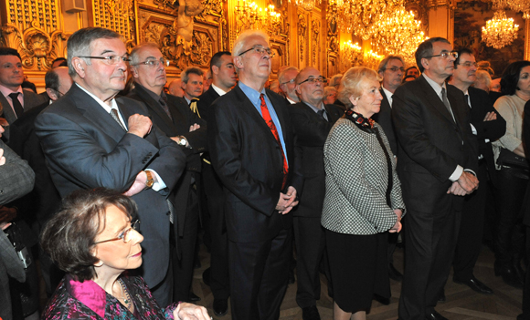 21. Michel Mercier, 1er vice-président du Conseil général, Joël Rochat, président de l’église Protestante Unie à Lyon, Danièle Chuzeville, présidente du Conseil général et Jean-Jack Queyranne, président du Conseil Régional