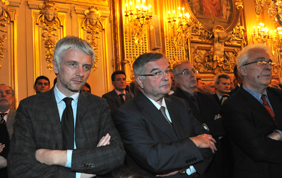 22. Hubert-Julien Laferriere, adjoint à la Coopération et Michel Mercier, 1er vice-président du Conseil général