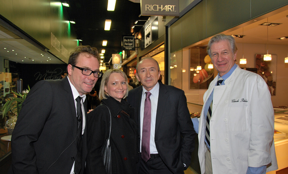 26. Pierre-Yves Gas (Proxicom), Caroline et Gérard Collomb, et Claude Polidori