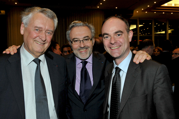 29. Michel Angé, président du comité de soutien Maison Repit, Erick Roux de Bézieux (Syntagme) et Guillaume Normand (GDF SUEZ)