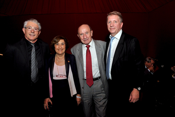 30. Elie Cunat, DG du Groupe Gauduel, Gisèle Lombard (Le Progrès), son époux Jacques et Michel Lopez (Korloff)