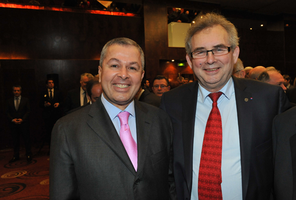 4. Philippe Guerand (Medef) et Alain Audouard, président de la Chambre de Métiers du Rhône