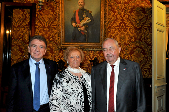 5. Bernard Fontanel, président du Medef Lyon-Rhône, Jean-Paul Mauduy, président de la CRCI et son épouse Betty