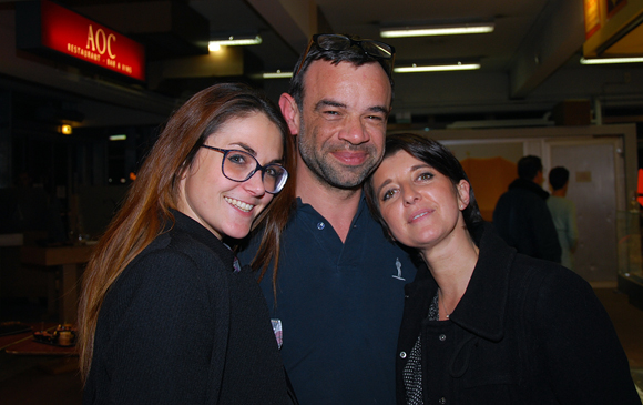 53. Elodie Aguettant (Lyon People), Dominique Pilastre (AOC Restaurant-Bar à vins) et Vérane Vaché (Lyon People)