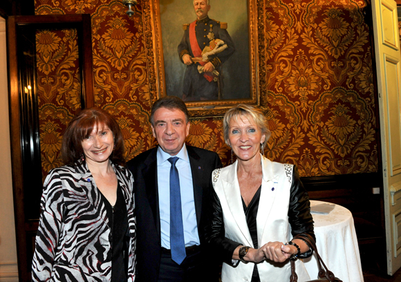 6. Isabelle Gonon (Byblos Group), Bernard Fontanel, président du Medef Lyon-Rhône et Michèle Hingrez