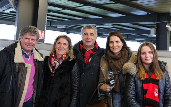 6. Jérôme Rivière (Novatim), Cécile Ginon, Pierre Maillot (LOU Rugby), Béatrice Maillot (Esprit Public, groupe GL Events) et Sixtine Ginon