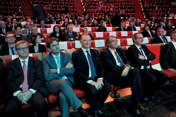 6quatuor. Jean-Paul Babey (ALPTIS),  Patrick François, directeur régional Rhône-Alpes-Caisse des dépôts,  Jean-François Carenco, préfet de région et Jean-Jack Queyranne, président du Conseil régional