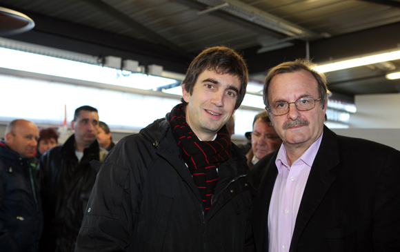 7. Yann Robert, président du LOU Rugby et Jean-François Carenco, préfet de région