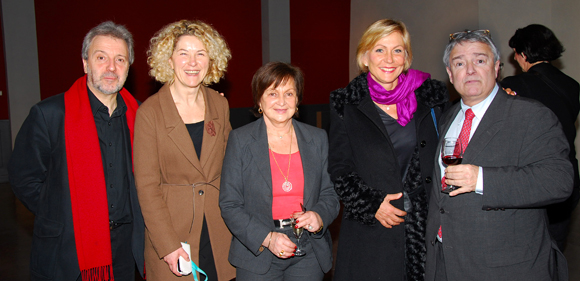 11. Jean-Jacques Billon, Catherine Descours (Château de Sans Souci), Danielle Pierrefeu, Odile Mattei (France 3) et Michel Godet (Lyon Saveurs)