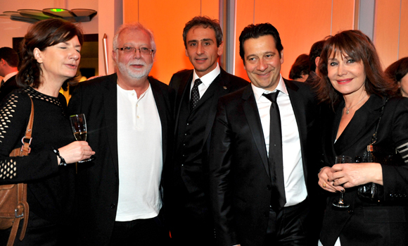 13. Le cinéaste Michel Alexandre, Silvio Iacovino, directeur général Sofitel Lyon Bellecour, L’imitateur Laurent Gerra et Françoise Petit (Lyon People)