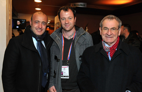 15. Pierre-Jean Baillot (ERAI), Laurent Arnaud (OL) et Daniel Gouffé, président d’ERAI