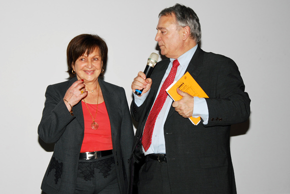 16. Danielle Pierrefeu (Présidente de l’Association Les Gastronomes de Lyon) et Michel Godet (Lyon Saveurs)