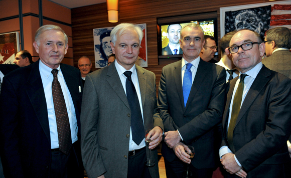 22. Pierre de Limairac, président de Descours & Cabaud, François Heraud, secrétaire général de Descours & Cabaud, Philippe Aymerich, DG du Crédit du Nord et Yvon Léa, président de la Banque Rhône-Alpes