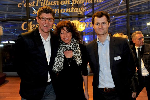 26. Nicolas Forel, président de Lyon Basket, Catherine Blanchin (Célio) et Alexis Gabreau (Confluence)