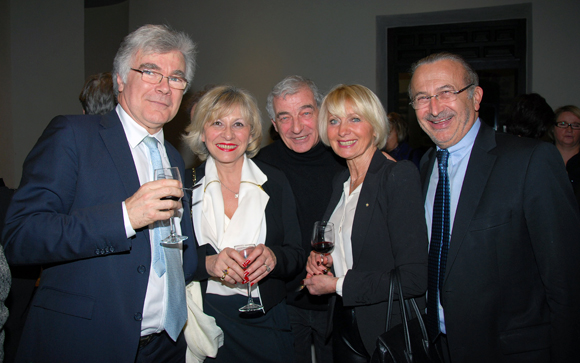 30. Alain et Chantal Tholon, Sergio Peinetti (Soder Vintage Car), Michèle Artige-Dherbey et son époux Marc Dherbey (MDH Conseils)