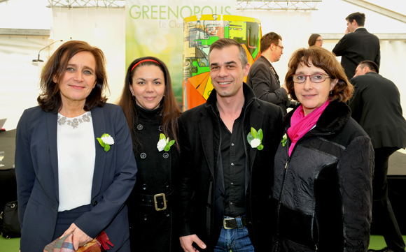 46. Sabine Bussière (Pole formation santé), Sadia Bedjguelal, Gaëtan Cacciatore et Marie-Paule Rochas (Pôle formation santé)