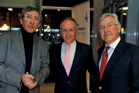 60. Bernard Reybier, président de Fermob, Eric Vernusse (Banque Rhône-Alpes) et Vincent Labruyère, président du Groupe Labruyère