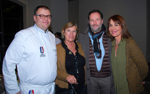 6. Julien Le Guillou (Bistrot Jul), Marie-Noelle Pedrini (coachée par Cyril Marlard), Bruno Bluntzer (Maison Sibilia) et Françoise Petit (Lyon People)