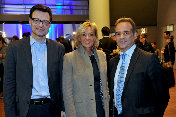 8. Thierry Roussel (Novotel Confluence), Marie-Odile Fondeur, adjointe au Commerce et Philippe Rousset (Ricard)