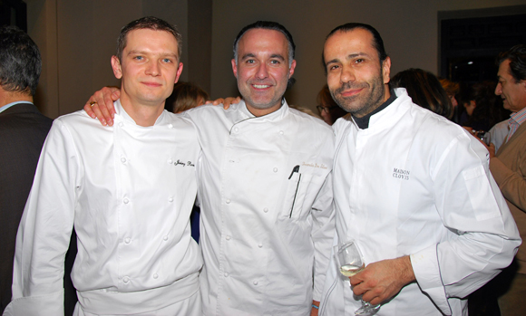 9. Jeremy Ravier (Radisson Blu et L’Arc-en-ciel), Francis Da Silva (Champion de France de cuisine amateur 2013) et Clovis Khoury (Maison Clovis)