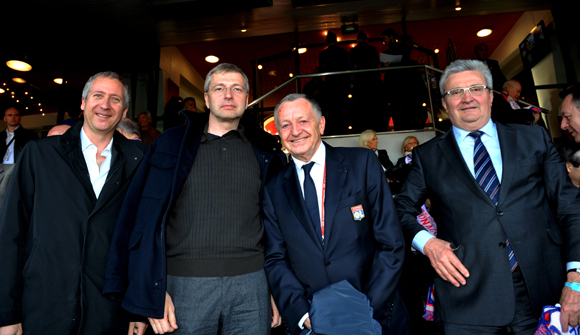 19. Vadim Vasilyev, vice-président de l’AS Monaco, Dimitri Ryboloviev, président de l’AS Monaco et Jean-Michel Aulas, président de l’OL